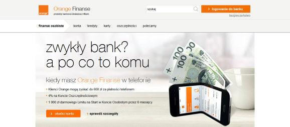 Orange Finanse - bank Orange i mBanku