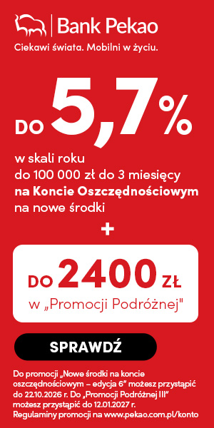 Konto Pekao z premią