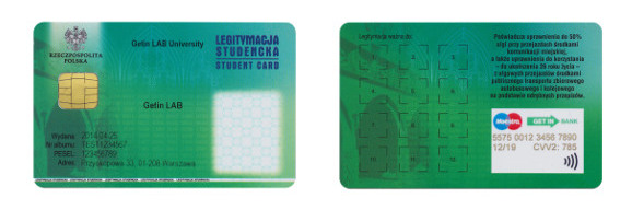 Karta płatnicza w legitymacji studenckiej